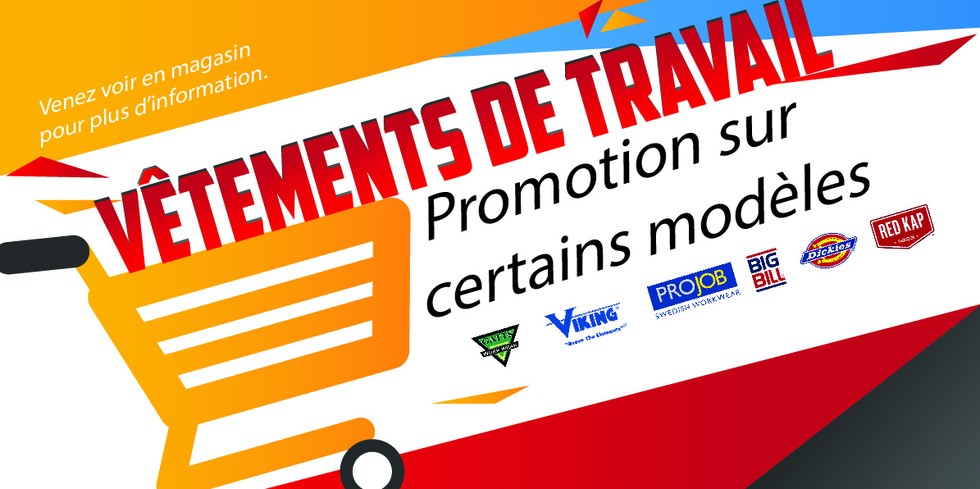 Promotion vêtement de travail